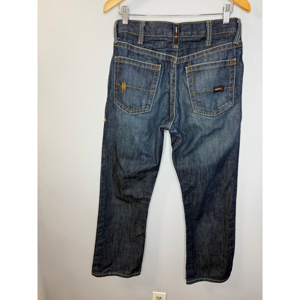 Ariat Men's Flame Resistant M4 Relaxed Boundary Boot Cut Jean Blue Sz 30x30 - Picture 12 of 13